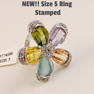 New! Ring Size 5 Stamped